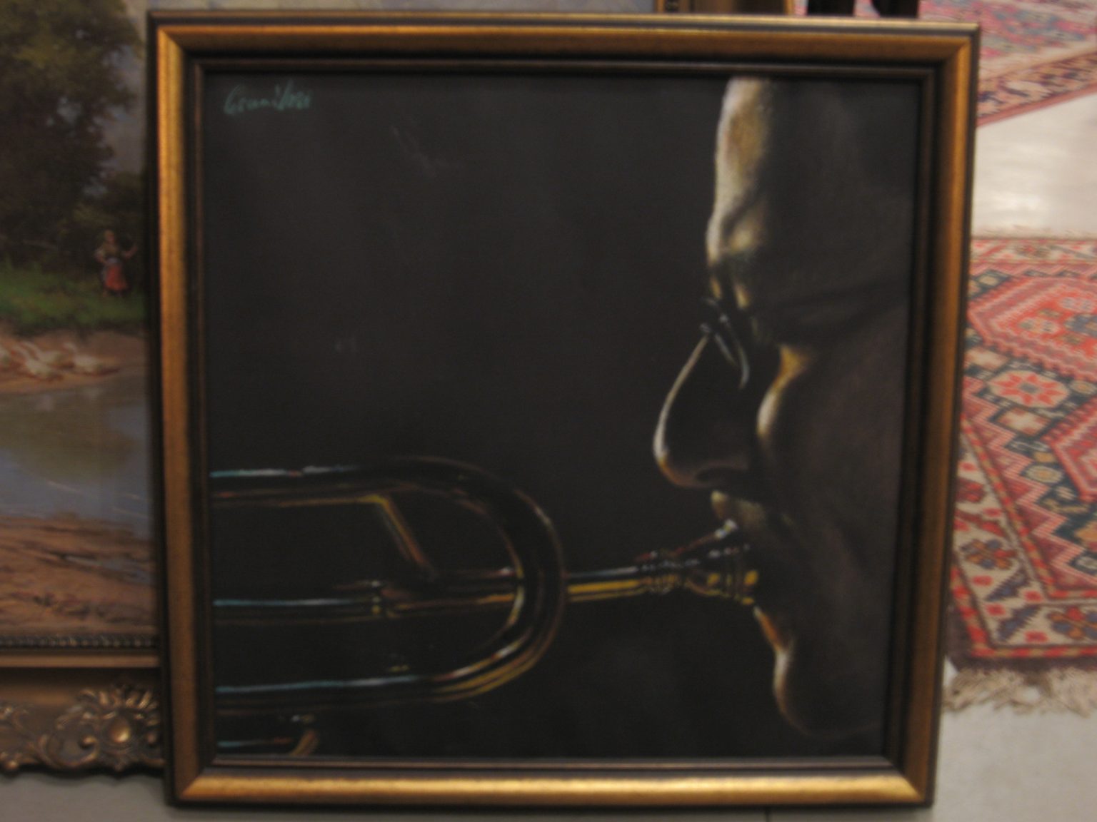 Csanálosi-Tibor-Zenésztanulmány-Trombitás_50×70